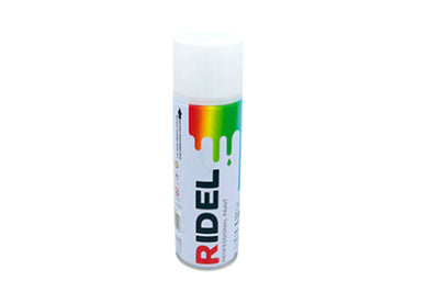 Pintura en Aerosol 400 ml/280gr Blanco Satinado, Ridel PA-BS.