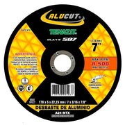 Disco Abrasivo para Desbaste de Aluminio de 7 x 3/16 x 7/8 Tenazit 587