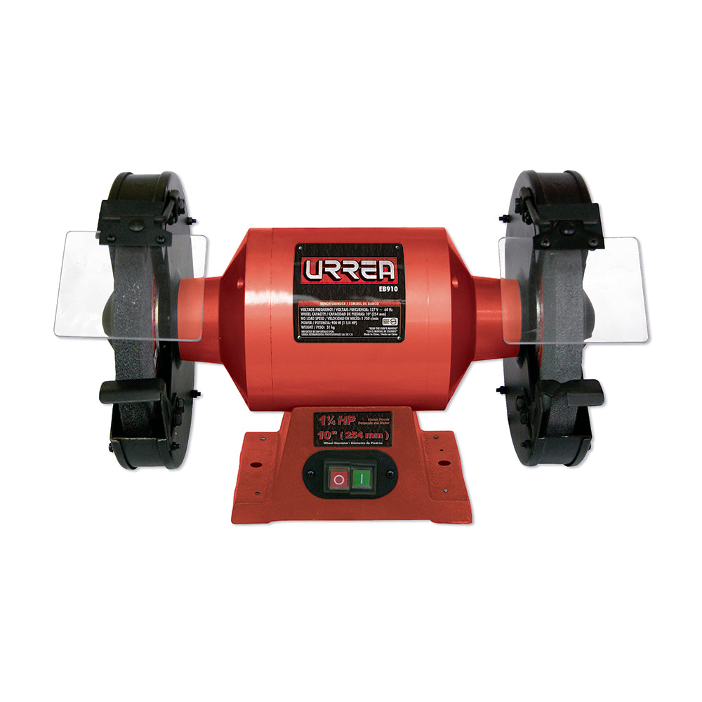 Esmeril de Banco 10" 1.25HP 900W 127V 1 Fase Urrea EB910