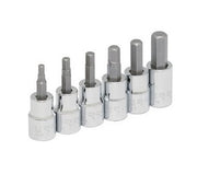Juego de 6 Dados de Punta Hexagonal 4 mm a 10 mm Cuadro de 3/8" 4990M6