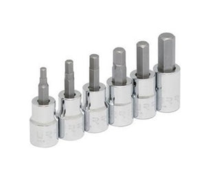 Juego de 6 Dados de Punta Hexagonal 4 mm a 10 mm Cuadro de 3/8" 4990M6