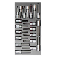 Juego de 20 dados con punta 1/2" Urrea CH110L