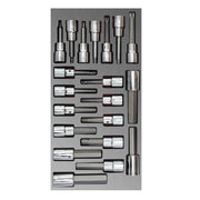 Juego de 20 dados con punta 1/2" Urrea CH110L