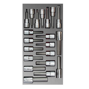 Juego de 20 dados con punta 1/2" Urrea CH110L