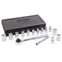 Juego de dados y accesorios cuadro de 1/4", 15piezas  Urrea 4700P