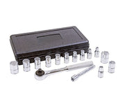Juego de dados y accesorios cuadro de 1/4", 15piezas  Urrea 4700P