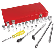 Juego de 27 Dados y Accesorios en Pulgadas 1/4" y 3/8" Urrea 5200A