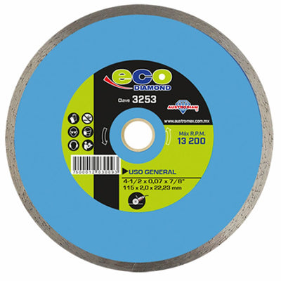 Disco de Corte Rin Continuo 4 1/2 Austrodiam 3253