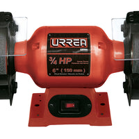 Esmeril de Banco 6" .75HP 570W 127V 1 Fase Uso Pesado Urrea EB906