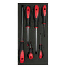 Juego de destornilladores mango bimaterial punta Phillips, 6 piezas Urrea CH116