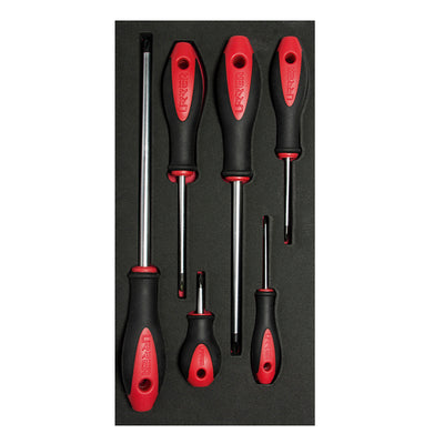 Juego de destornilladores mango bimaterial punta Phillips, 6 piezas Urrea CH116