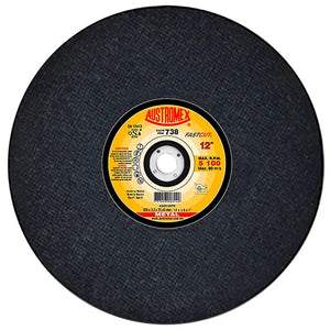 Disco Abrasivo para Corte de Acero de 12 x 1/8 x 1 Austromex 738