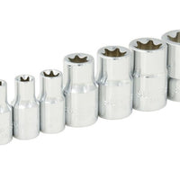 Juego de 7 dados punta Torx hembra 1/4" F4451E
