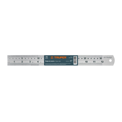 Regla 30cm De Acero Inoxidable, Truper 14387