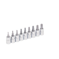 Juego de dados con punta Torx cuadro de 3/8" en riel, 9 piezas URREA 5239C