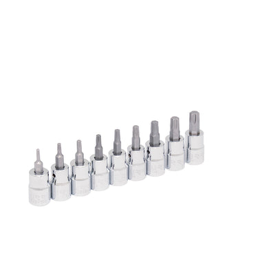 Juego de dados con punta Torx cuadro de 3/8