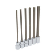 Juego de 6 Dados Largos Punta Hexagonal Milimétricos 3/8" Urrea 4990SML