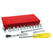 Juego de 17 Dados y Accesorios Cuadro de 1/4" Urrea 47111