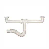 Salida Central Flexible para Doble Tarja PVC Rugo 11EPF