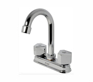 Mezcladora Lavabo Cromada Tipo Bar Maneral Rhin Rugo 24-IR