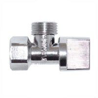 Llave de Control Angular Acabado Satinado Rugo 25-E