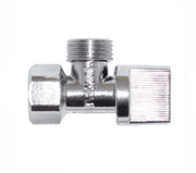 Llave de Control Angular Acabado Satinado Rugo 25-E