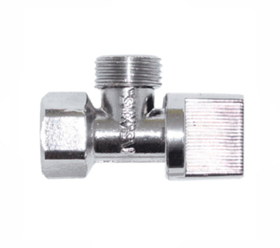 Llave de Control Angular Acabado Satinado Rugo 25-E