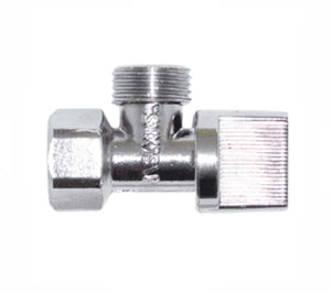 Llave de Control Angular Acabado Satinado Rugo 25-E
