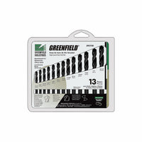 Juego de Brocas Jobber Fraccionales 13 Piezas 1/16" - 1/4 Greenfield 292730