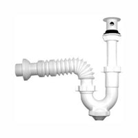 Trampa Céspol Flexible PP para Lavabo con Registro Rugo 29-RF