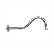 Brazo para Regadera Largo y Chapetón Acero Inoxidable Rugo 45BA