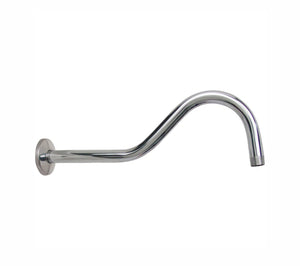 Brazo para Regadera Largo y Chapetón Acero Inoxidable Rugo 45BF