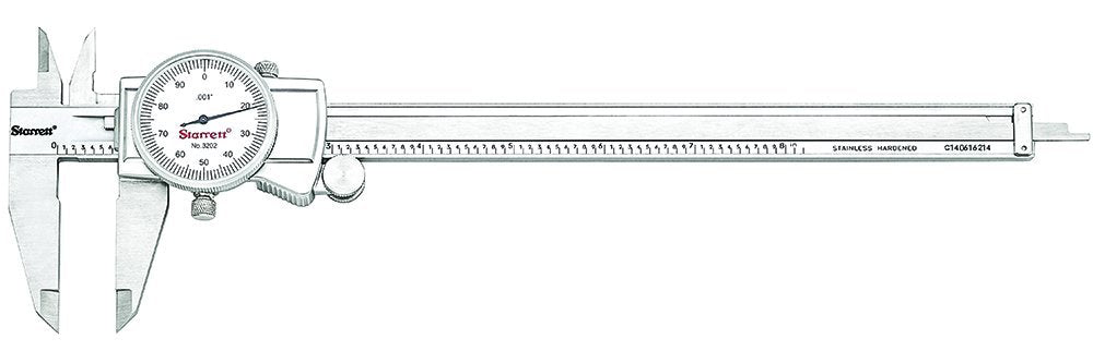 Calibrador con Dial 0-8" Starrett 3202-8