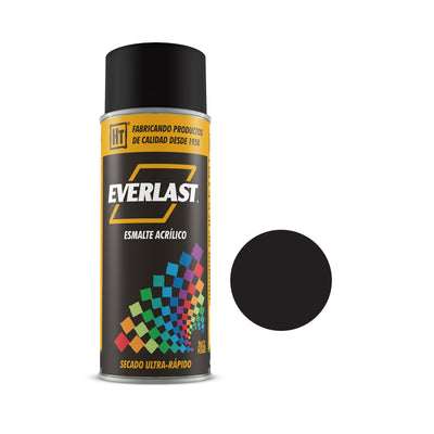 Pintura en Aerosol Negro Mate Everlast 400ml 150108