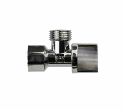 Válvula Angular Hembra/Macho, Volante Plano, Cnx VAP