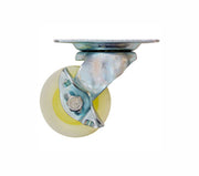Rodaja de Polipropileno Blanca Giratoria con Freno 2 1/2", Dogotuls ZF5056