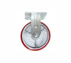 Rodaja de Fierro con PU Fija 3" Rojo, Dogotuls ZF5057