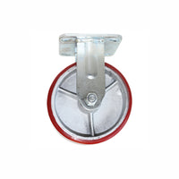 Rodaja de Fierro con PU Fija 3" Rojo, Dogotuls ZF5057