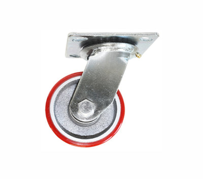Rodaja de Fierro con PU Giratoria 3