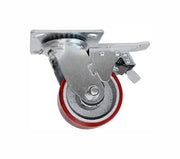 Rodaja de Fierro con PU Giratoria con Freno 4", Dogotuls ZF5066