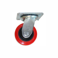 Rodaja de Poliuretano Rojo Giratoria 6", Dogotuls ZF5074