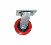 Rodaja de Poliuretano Rojo Giratoria 6", Dogotuls ZF5074
