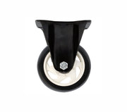 Rodaja de PVC Negro Fija con Placa 5", Dogotuls ZF5085