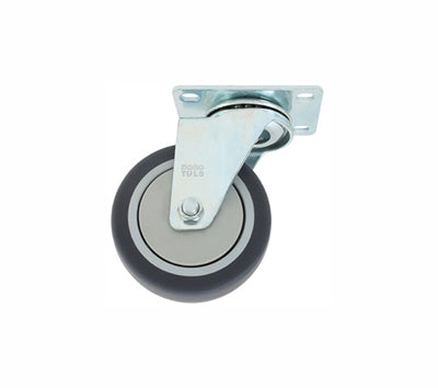 Rodaja de Hule Termoplástico Gris Giratoria 3