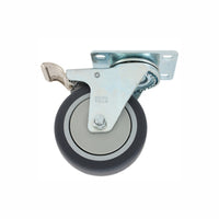 Rodaja De Hule Termoplástico Gris Giratoria con Freno 3", Dogotuls ZF5092
