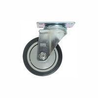 Rodaja Poliuretano Gris Giratoria con Placa 4", Dogotuls ZF5099