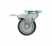Rodaja Poliuretano Gris Giratoria con Freno 4", Dogotuls ZF5102