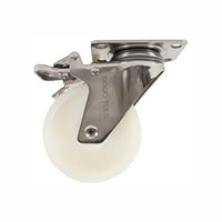 Rodaja Acero Inoxidable Nylon Giratoria Con Freno 4", Dogotuls ZF5167
