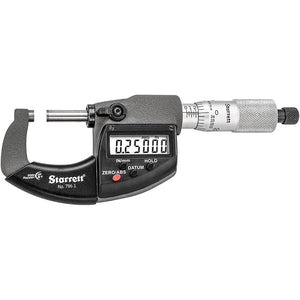 Micrometro Electrónico Digital 0-1"/0-25mm Starrett 796.1XRL-1
