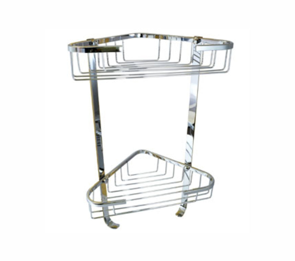 Jabonera Doble Acero Inox. Esquinera Rugo JE-300